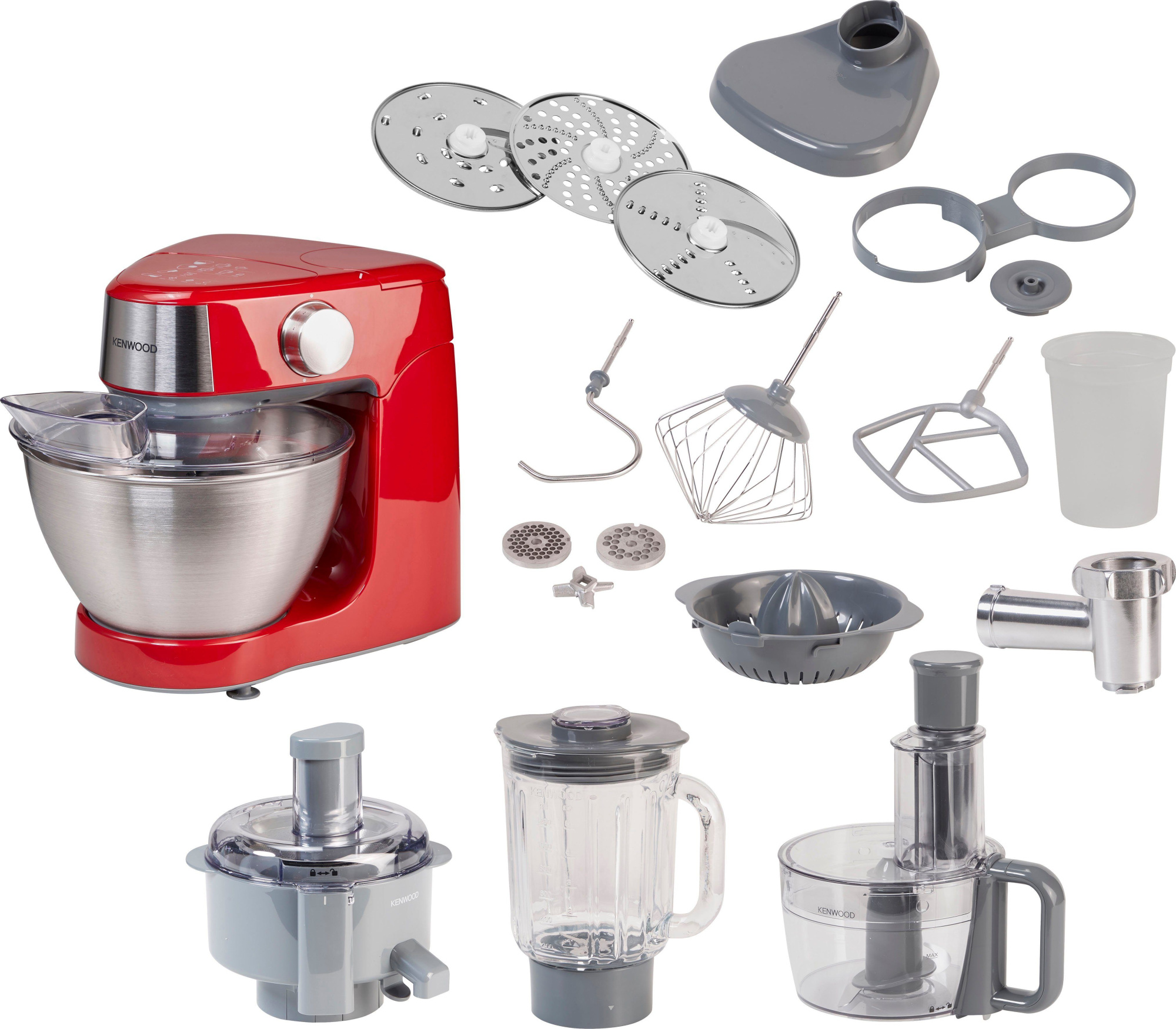Многофункциональный кухонный комбайн Kenwood KHC29.P0RD Красный