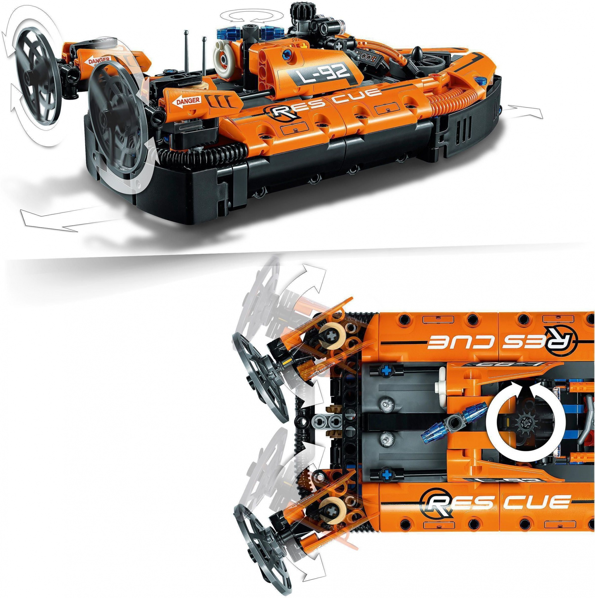 Конструктор LEGO Technic 42120 Спасательное судно на воздушной подушке