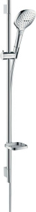 Душевой гарнитур Hansgrohe Raindance Select E 120 EcoSmart 26623400, белый хром, 3jet