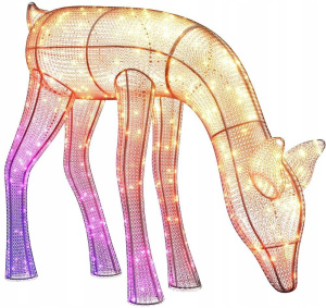 Светящаяся фигура Twinkly 3D Reindeers, олениха, 140 RGB+W LED, 90 см