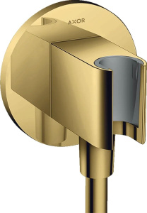 Соединитель шланга для душа с ручкой Hansgrohe AXOR ShowerSolutions 36733990 золотой оптический полированный