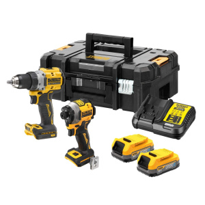 Набор аккумуляторных инструментов DeWALT DCK2051E2T, с АКБ и ЗУ