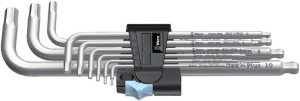 Набор шестигранных ключей Wera 3950/9 Hex-Plus, метрические, нержавеющая сталь