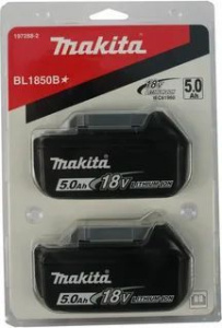 АКБ Makita BL1850B 2x 18V 5,0 Ah