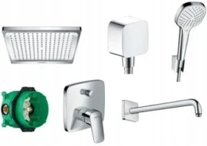 Душевой комплект Hansgrohe Logis 01800180+26425400+26457000+26727000