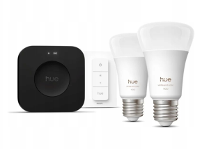 Комплект из 3 ламп с диммером Dimmer Switch и мостом Bridge Pro Philips Hue White and Color Ambiance A60 929003853503