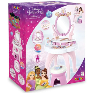 Трюмо для девочки Smoby Disney Princess - Туалетный столик детский со стульчиком 2в1 + 10 аксессуаров 320250