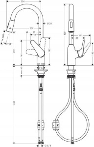 Смеситель для душа Hansgrohe M429-H220 71800000 хром