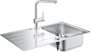 Кухонная мойка Grohe Minta сосмесителем 31573SD1