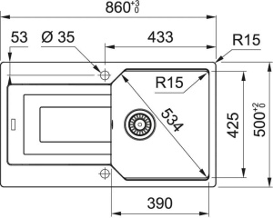 Кухонная раковина Franke Urban UBG 611-86 114.0582.894, Ореховый