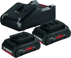 Комплект аккумуляторов Bosch 2×ProCORE18V и ЗУ GAL 18V-40 1600A01BA3