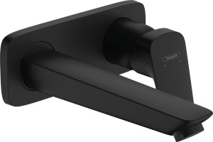Смеситель для раковины Hansgrohe Logis 19.5 см 71220670 матовый черный