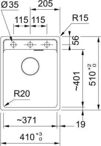 Кухонная раковина Franke Maris MRG 610-37 114.0661.780, капучино