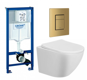 Комплект инсталляции Grohe с унитазом Omnires Silent Power Tornado