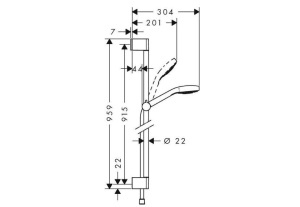 Душевой набор Hansgrohe Croma Select E 26595400