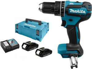 Ударная дрель Makita DHP485RAJ 18V с АКБ 2x2,0 Ah и ЗУ