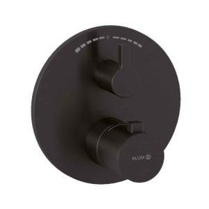 Смеситель для ванны и душа Kludi Nova Fonte Puristic 20810N215, матовый графит