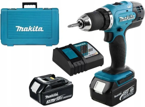 Ударная дрель Makita DDF453RFE 18V LXT с АКБ 2x3,0 Ah и ЗУ