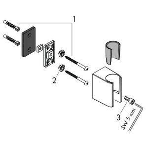 Держатель для душа Hansgrohe Axor One 45721330, черный