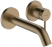 Смеситель Hansgrohe Tecturis S 16,5см 73350140, шлифованная бронза