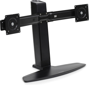 Настольная подставка для двух мониторов Ergotron Neo-Flex Dual LCD Monitor Lift Stand (33-396-085) чёрная