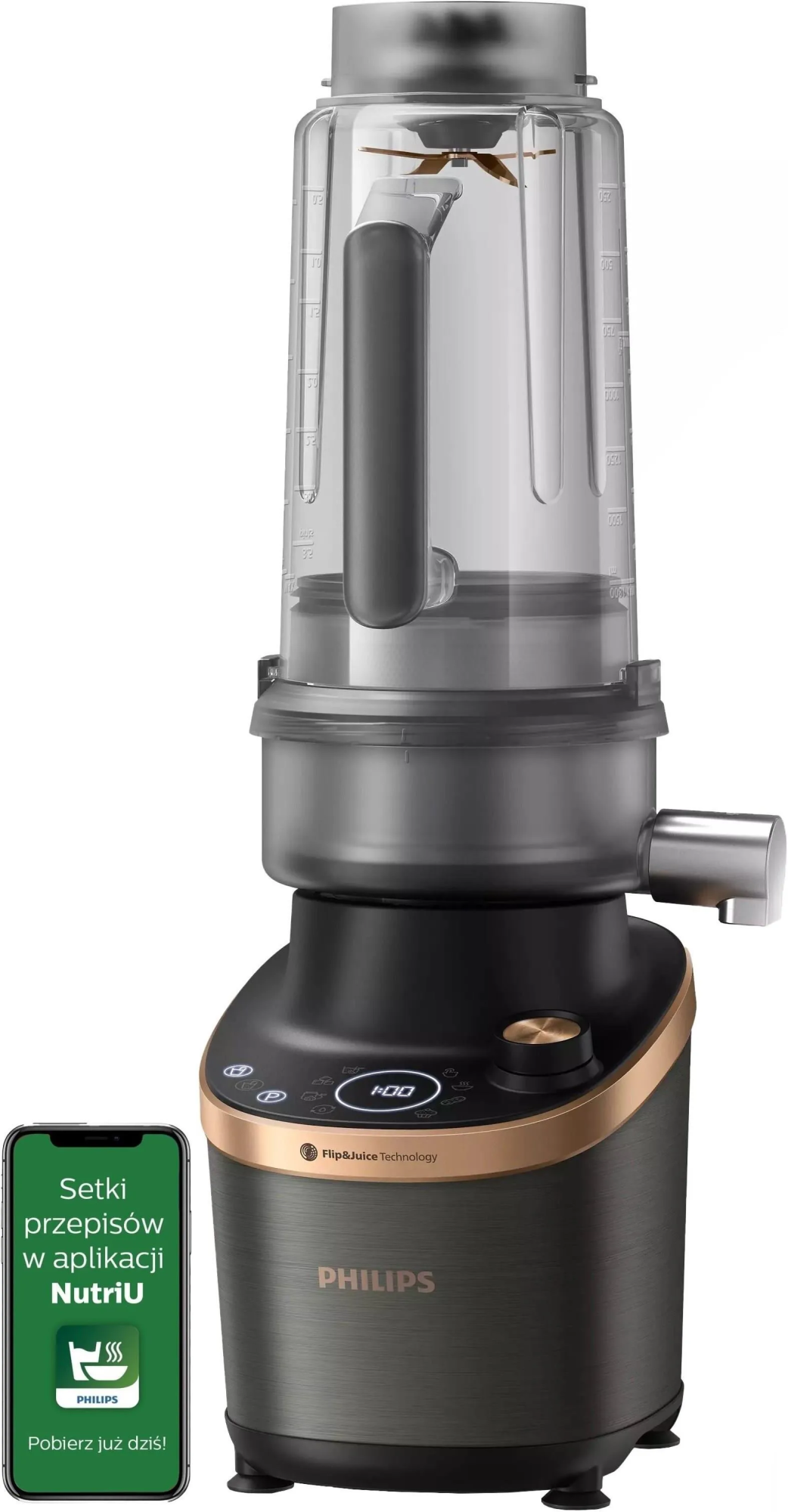 Блендер стационарный PHILIPS Flip&Juice HR3770/00