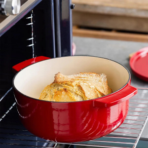 Кастрюля чугунная KitchenAid 5,2 л красный