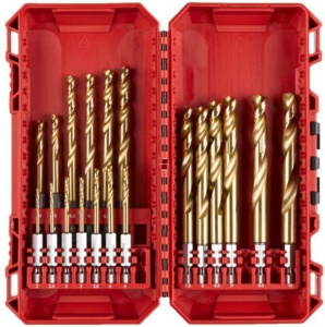 Набор сверл по металлу с шестигранным хвостовиком Milwaukee Shockwave HSS-G Red Hex 2- 19 шт 4932493866 10мм