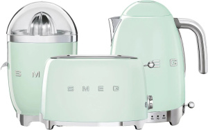 Набор тостер+чайник+соковыжималка Smeg TSF01PGEU