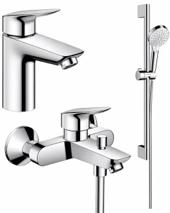 Смеситель для раковины Hansgrohe Logis 71107000+71400000+26532400