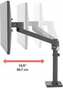 Настольный кронштейн для монитора Ergotron NX Desk Monitor Arm (45-669-224) чёрный