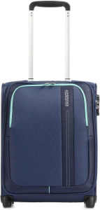 Чемодан American Tourister Sea Seeker, темно-синий, двухколесный
