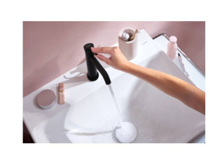 Смеситель для раковины Hansgrohe Tecturis S 73302670, черный матовый