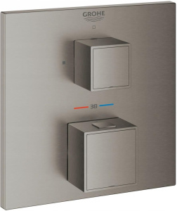 Смеситель для ванны Grohe Grohtherm Cube 24153AL0, матовый графит