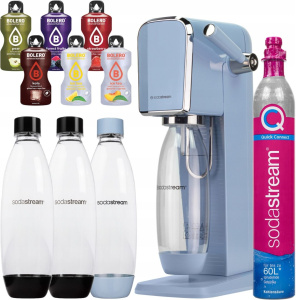 Сатуратор SodaStream Art, 3 бутылки + баллон CO2, синий