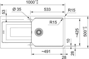 Кухонная раковина Franke Urban UBG 611-100 XL 114.0687.291, капучино