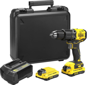 Дрель-шуруповерт ударная аккумуляторная Stanley SFMCD715D2KQW