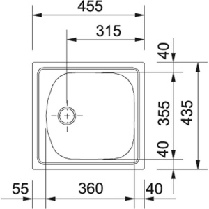 Кухонная раковина Franke QUADRANT QAX 610 101.0286.133, сталь