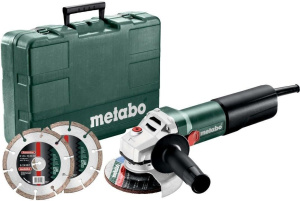 Угловая шлифовальная машина Metabo WEQ 1400-125 600347510 с 2 дисками