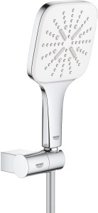 Душевой комплект Grohe Rainshower SmartActive 130 Cube цвета лунный белый 26588LS0
