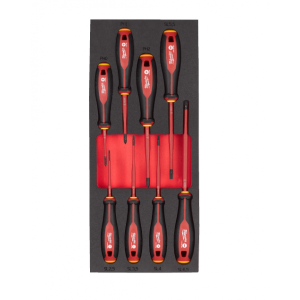 Вкладыш пенопластовый с отвертками VDE (8 шт) Milwaukee 4932493249