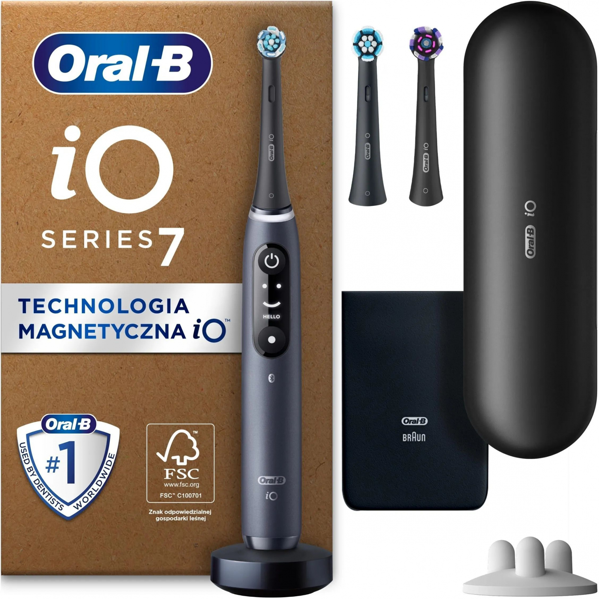 Электрическая зубная щетка Oral-B iO 7 Plus Edition Black