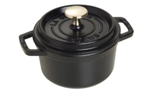 Чугунная кастрюля Staub Cocotte 14 см, чёрная 405094760