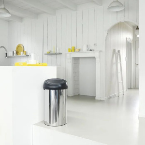 Мусорный бак Touch Bin 60л, полированная сталь, Brabantia, 402586