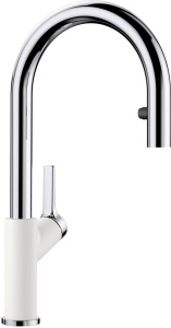 Кухонный смеситель Blanco Carena-S Vario 521368, белый, хром