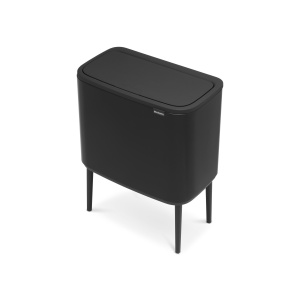 Мусорное ведро Brabantia Bo Touch Bin 316203 11+23л, матовое черное