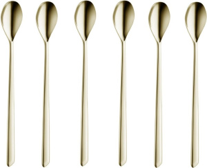 Набор ложек для напитков WMF Shades Pale Gold 5931724140 22см 6шт., золотистый
