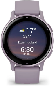 Смарт-часы Garmin Vivoactive 5, GPS, 1.2" (45 мм), Металлическая орхидея