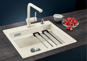 Кухонная мойка Blanco Etagon 6 PuraPlus 525157, глянцевая магнолия