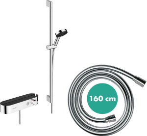 Душевой комплект Hansgrohe Pulsify Select 105 3Jet Relaxation 24270000, хром